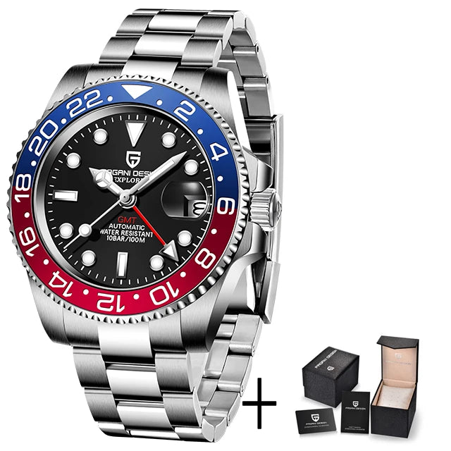 Montre Automatique Homme PAGANI DESIGN PD-1662 GMT Luxe
