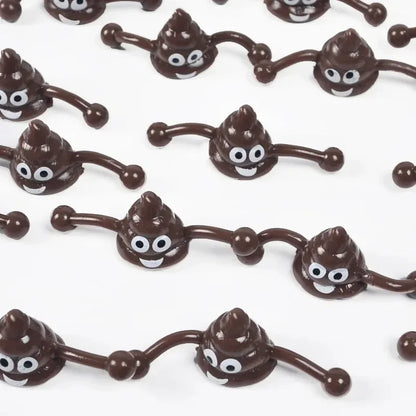 12PC Funny Poo Launcher Tricky Slingshot Children Toys Kids Birthday Party Gifts Wedding Gifts For Guests Christmas Party Favors. 12PC Funny Poo Launcher Tricky Slingshot Children Toys Kids Birthday Party Cadeaux de mariage pour les invités Fête de Noël