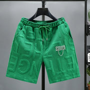 Short Homme Tricoté Confortable Taille Élastique Mode Été