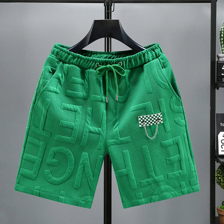 Short Homme Tricoté Confortable Taille Élastique Mode Été