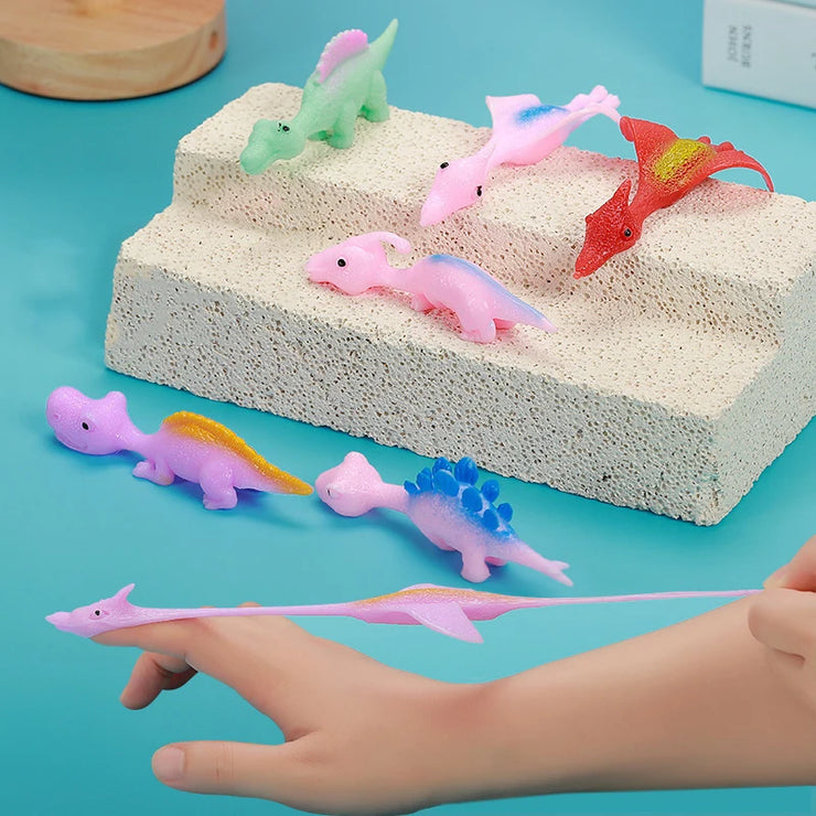 Lot 10 Dinosaures Catapulte à Doigt Jouets Amusants Enfant