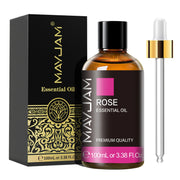 MAYJAM 1PCS 100ML Essential Oil with Dropper Sandalwood Lavender Eucalyptus Vanilla Aroma Oil For Humidifier Scent Candle Burner huile essentielle MAYJAM 1PCS 100ML avec huile de chandelier de lavande églucalyptus huile de vanille pour humidificateur brûl