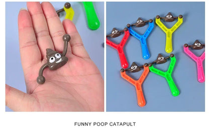12PC Funny Poo Launcher Tricky Slingshot Children Toys Kids Birthday Party Gifts Wedding Gifts For Guests Christmas Party Favors. 12PC Funny Poo Launcher Tricky Slingshot Children Toys Kids Birthday Party Cadeaux de mariage pour les invités Fête de Noël