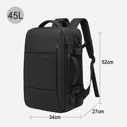 BANGE Travel Backpack Men Business Backpack School Expandable USB Bag Large Capacity 17.3 Laptop Waterproof Fashion Backpack.BANGE Travel Backpack Hommes Backpack School Sac USB Expansible Grande capacité 17,3 Laptop Waterproof Fashion Backpack.