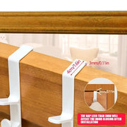 1pcs Bedroom By Hanger Clothes Hanging Rack Over The By Plastic Home Storage Organization Hooks, Purse Holder For Bags Rails