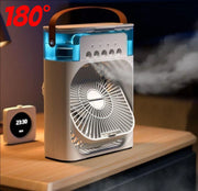 Mini Climatiseur 3en1 2025 Ventilateur Rafraîchisseur Humidificateur LED
