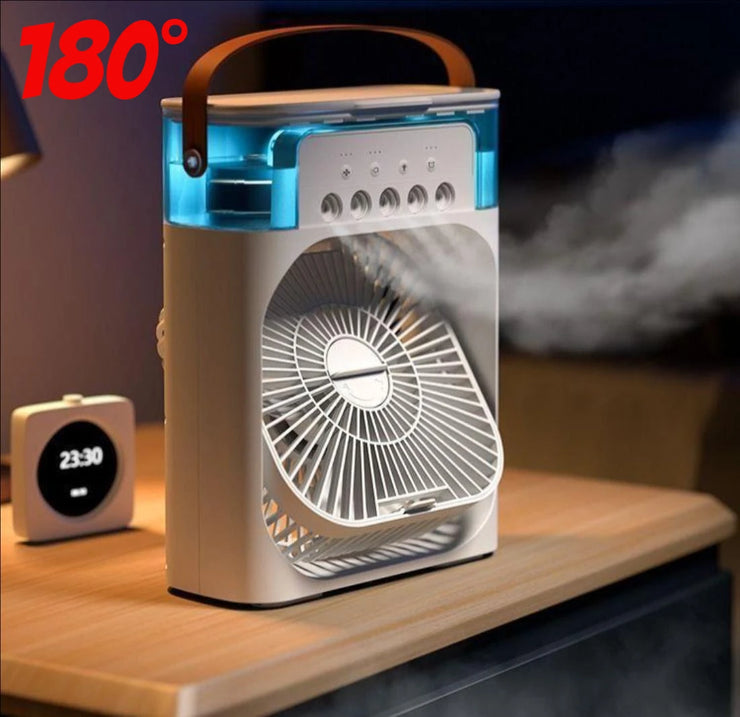 Mini Climatiseur 3en1 2025 Ventilateur Rafraîchisseur Humidificateur LED