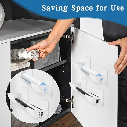 2/8pcs Trash Bags Shelf Holder Wall Mounted Plastic Bag Film Container DispenserGarbage Bag Storage Box Organizer For Kitchen.20/2pcs Trash Bags porte-étagère mur Monté film plastique film de poche Dispenser Dispenser Dispanage Bag Stockage Box Organisat