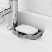Sink Silicone Tray With Drain Soap Sponge Storage Holder Countertop Sink Scrubber Brush Soap Storage Rack Kitchen Organizer.Plateau en silicone évier avec porte-soupe de drainage porte-sorfière porte-éponge porte-éclaboussures en éclaboussures Brosse-soup