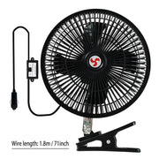 Ventilateur Voiture Portable 12V 8’’ Rotatif 360°