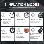 Xiaomi Mijia Portable Air Compressor 2/2D Digital Tire Inflator Electric Air Pump With LED Lamp for Car Motorcycles Bicycles. Xiaomi Mijia Portable Air Compressor 2/2D Digital Tire Inflator Pompe à air électrique avec lampe LED pour motos.