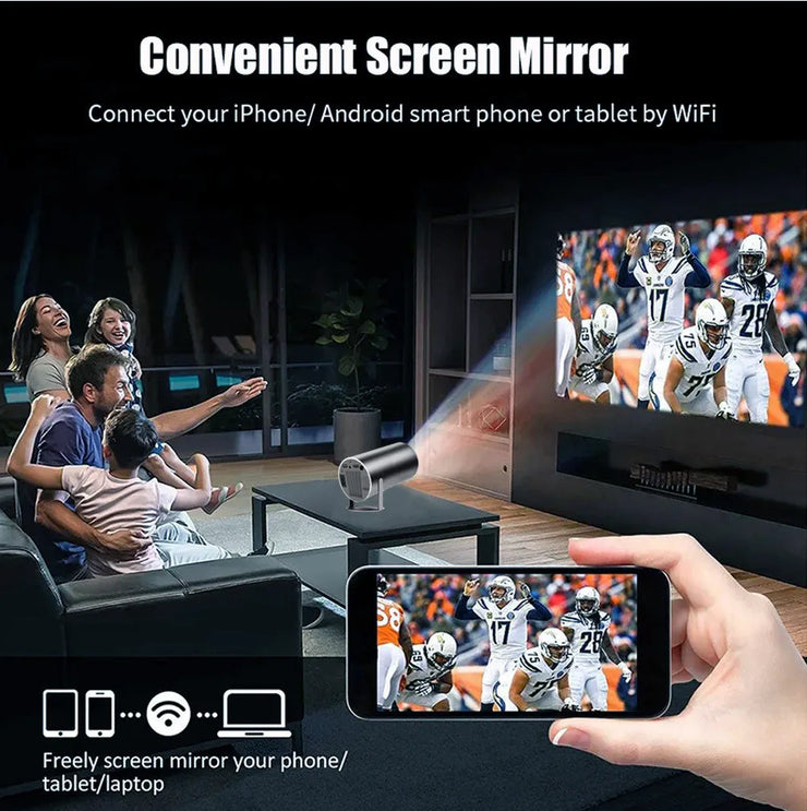 DITONG HY300 Plus HD Projector portatil 4K 1280x720P Android  LED Video Home Theater Cinema Phone mini Proyector Movie HY300 pro.DITONG HY300 Plus Projeteur HD portatil 4K 1280x720P Android LED Vidéo Home cinéma cinéma Mini Téléphone Proyector Movie HY300