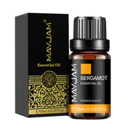 MAYJAM 10ML Essential Oil Lavender Jasmine Eucalyptus Vanilla Sandalwood Bergamot Rosemary Citronella Cinnamon Fragrance Oil.huile essentielle de lavande jasmin huile essentielle de lavande  huile de parfum de bergamote  huile de parfum de bergamote  🍋
