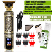 T9 Cordless Electric Hairber Shaver Hair Trimer Home Appliances Travel Barber Razors Shaving Machine for Men Trimmer Man.T9 Coiffure électrique sans fil Cointe-cheveux Découpeur à domicile Éliances de voyage Barber Razors Machine à raser pour hommes.