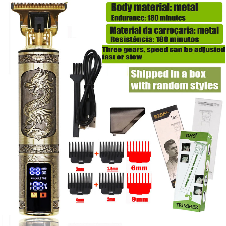 T9 Cordless Electric Hairber Shaver Hair Trimer Home Appliances Travel Barber Razors Shaving Machine for Men Trimmer Man.T9 Coiffure électrique sans fil Cointe-cheveux Découpeur à domicile Éliances de voyage Barber Razors Machine à raser pour hommes.