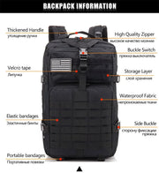 Sac à Dos Tactique QT&QY 30/50L Randonnée & Voyage