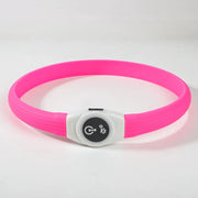 Collier LED Chien Étanche USB Lumineux Sécurité Nuit