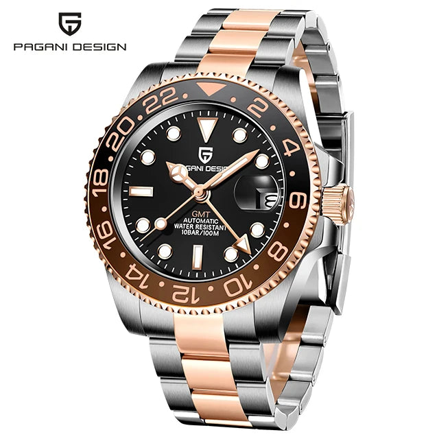 Montre Homme PAGANI DESIGN GMT Automatique 40mm Céramique