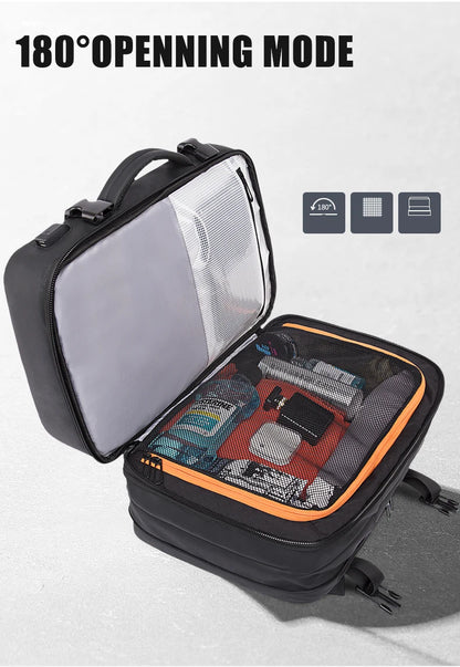 BANGE Travel Backpack Men Business Backpack School Expandable USB Bag Large Capacity 17.3 Laptop Waterproof Fashion Backpack.BANGE Travel Backpack Hommes Backpack School Sac USB Expansible Grande capacité 17,3 Laptop Waterproof Fashion Backpack.