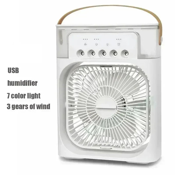 Climatiseur Mini 3en1 Ventilateur Rafraîchisseur Humidificateur LED