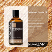 MAYJAM 1PCS 100ML Essential Oil with Dropper Sandalwood Lavender Eucalyptus Vanilla Aroma Oil For Humidifier Scent Candle Burner huile essentielle MAYJAM 1PCS 100ML avec huile de chandelier de lavande églucalyptus huile de vanille pour humidificateur brûl