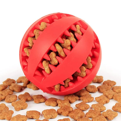 Balles en caoutchouc interactives Puppy Toys Pet Toys Pet Tooth Cleaning Ball Cats Pets Food Treat Feeder Silicon Balls Toy