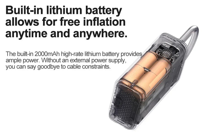Xiaomi Mijia Portable Air Compressor 2/2D Digital Tire Inflator Electric Air Pump With LED Lamp for Car Motorcycles Bicycles. Xiaomi Mijia Portable Air Compressor 2/2D Digital Tire Inflator Pompe à air électrique avec lampe LED pour motos.