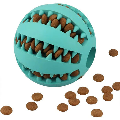 Balles en caoutchouc interactives Puppy Toys Pet Toys Pet Tooth Cleaning Ball Cats Pets Food Treat Feeder Silicon Balls Toy