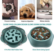 Gamelle Anti-Glouton Chien Antidérapante Slow Feeder