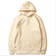 Sweat à Capuche Homme Mode Décontracté Couleur Unie