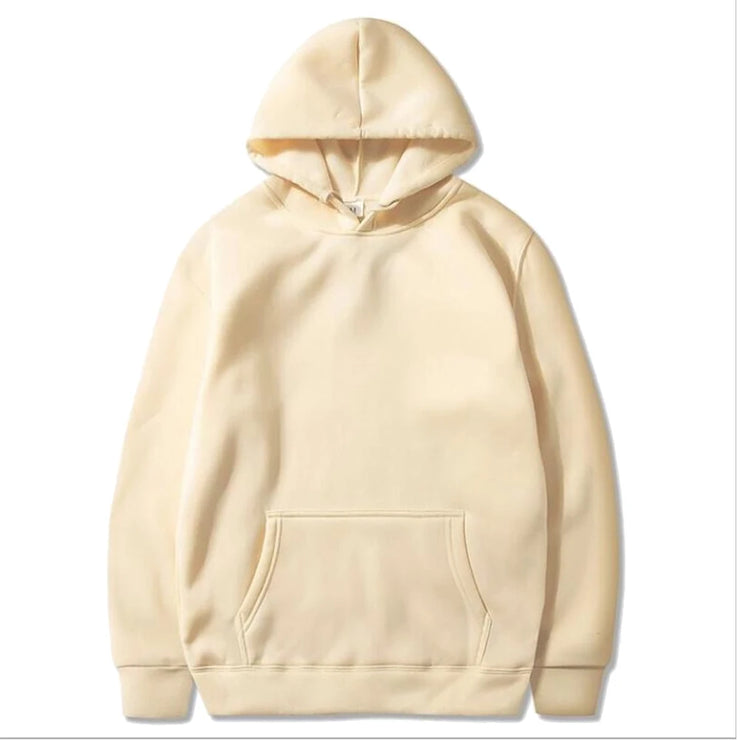 Sweat à Capuche Homme Mode Décontracté Couleur Unie