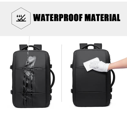 BANGE Travel Backpack Men Business Backpack School Expandable USB Bag Large Capacity 17.3 Laptop Waterproof Fashion Backpack.BANGE Travel Backpack Hommes Backpack School Sac USB Expansible Grande capacité 17,3 Laptop Waterproof Fashion Backpack.