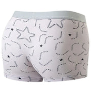 4 Pcs European and American Size MEN'S Printed Fashion Boyshort Comfortable MEN'S Waist plus Size Underwear Sexy Swimming Trunk