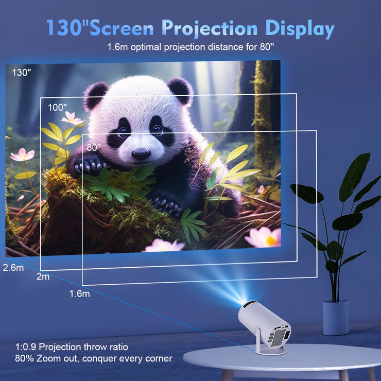 Magcubic Projector HY300 Pro 4K Android 11 Dual Wifi6 260ANSI Allwinner H713 BT5.0 1080P 1280*720P Home Cinema Outdoor Projetor.Projecteur de chargeur HY300 Pro 4K Android 11 Dual Wifi6 260ANSI Allwinner H713 BT5.0 1080P 1280*720P Home Cinema Outdoor Proj