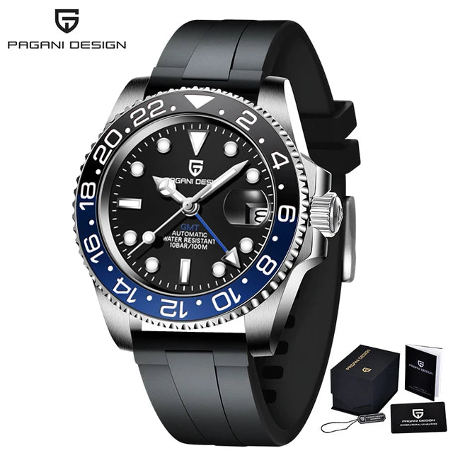 Montre Homme PAGANI DESIGN GMT Automatique 40mm Céramique