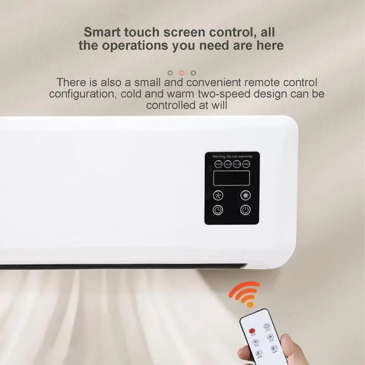 Climatiseur Mural Portable Mini Froid & Chaleur avec Télécommande