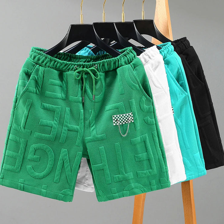 Short Homme Tricoté Confortable Taille Élastique Mode Été