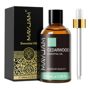 MAYJAM 1PCS 100ML Essential Oil with Dropper Sandalwood Lavender Eucalyptus Vanilla Aroma Oil For Humidifier Scent Candle Burner huile essentielle MAYJAM 1PCS 100ML avec huile de chandelier de lavande églucalyptus huile de vanille pour humidificateur brûl