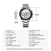 Montre Homme Quartz PAGANI DESIGN 2024 Chronographe Luxe