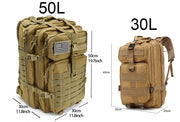 Sac à Dos Tactique QT&QY 30/50L Randonnée & Voyage