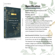 MAYJAM 35 Bottles Aromatherapy Essential Oil Gift Set Lavender JasmiCoffret cadeau d'huiles essentielles d'aromathérapie MAYJAM 35 bouteilles Huiles parfumées à la lavande, au jasmin, à l'eucalyptus, à la vanille, à la menthe poivrée et au bois de santal