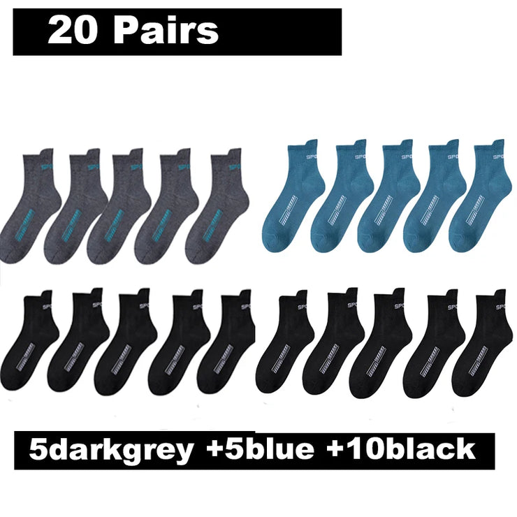 Chaussettes Homme Coton Respirant Sport & Casual 38-45