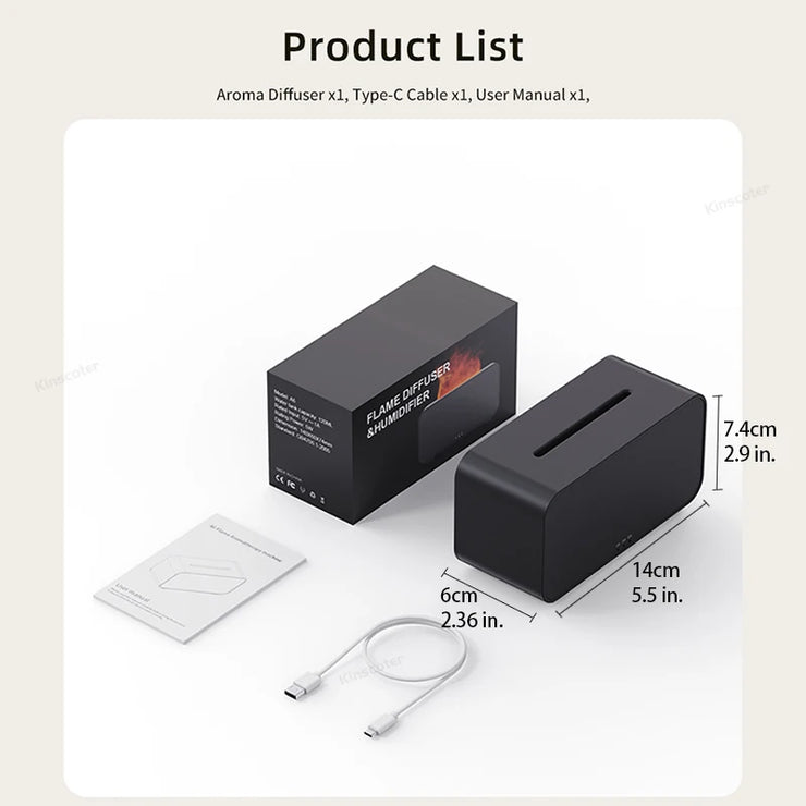 Mini Diffuseur d’Arôme LED Humidificateur Ultrasonique