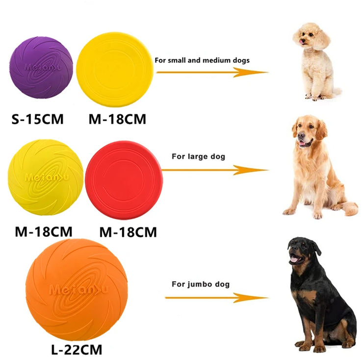 Disque Volant Résistant Chien OUZEY Jouet Interactif