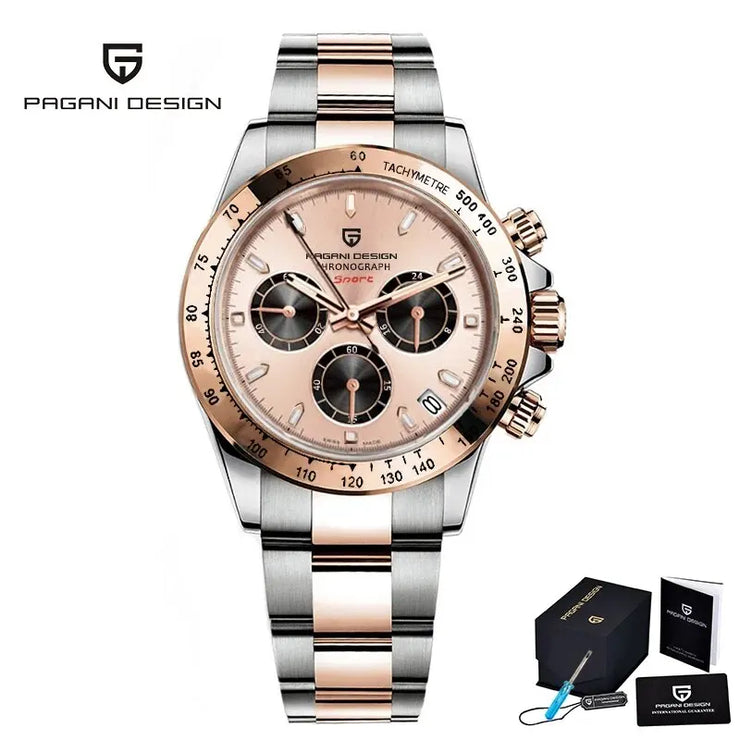 Montre Homme Quartz PAGANI DESIGN 2024 Chronographe Luxe