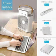 Climatiseur Mini 3en1 Ventilateur Rafraîchisseur Humidificateur LED