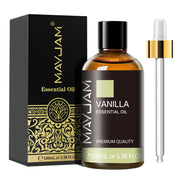 MAYJAM 1PCS 100ML Essential Oil with Dropper Sandalwood Lavender Eucalyptus Vanilla Aroma Oil For Humidifier Scent Candle Burner huile essentielle MAYJAM 1PCS 100ML avec huile de chandelier de lavande églucalyptus huile de vanille pour humidificateur brûl
