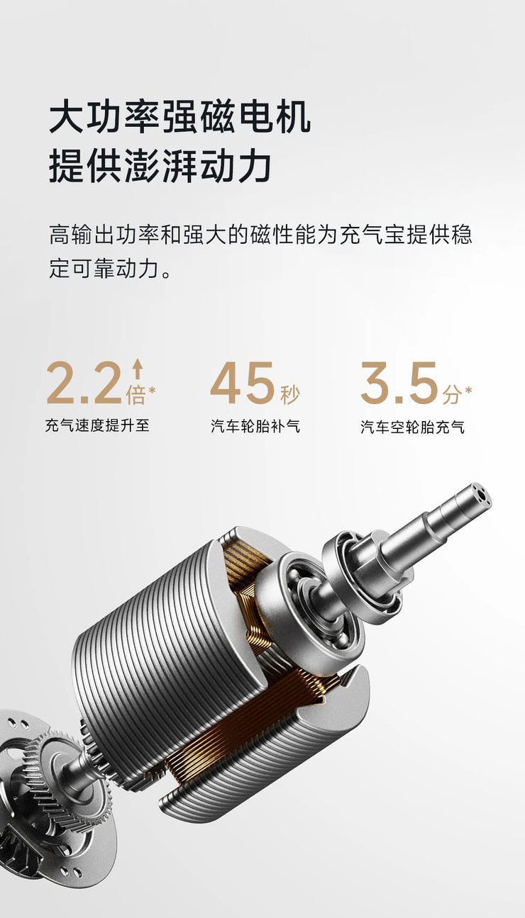 Xiaomi Mijia Air Pump 2Pro Portable Electric Air Compressor Mi Inflatable Treasure 150psi High Pressure Motorcycle Car Soccer.Xiaomi Mijia Air Pump 2Pro Compresseur d' air électrique portable Mi Trésor gonflable 150psi Haute pression Motorcycle Soccer