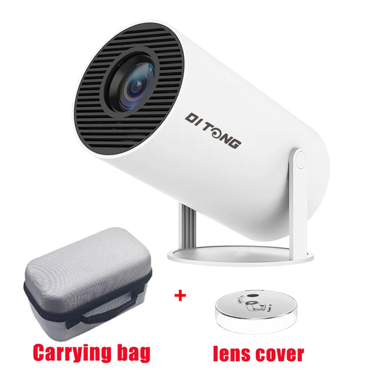 DITONG HY300 Plus HD Projector portatil 4K 1280x720P Android  LED Video Home Theater Cinema Phone mini Proyector Movie HY300 pro.DITONG HY300 Plus Projeteur HD portatil 4K 1280x720P Android LED Vidéo Home cinéma cinéma Mini Téléphone Proyector Movie HY300