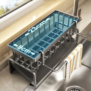 Rack Divine Utensil Sink Storage Rac Égouttoir de cuisine en forme de tête de dragon, support de rangement pour éponge, chiffon à vaisselle, ustensile divin, évier
